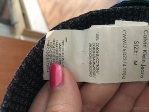 CALVIN KLEIN originál damske riflove saty S/M - 10