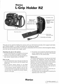 Mamiya RZ67 L-Grip s elektronickou spustou - 10