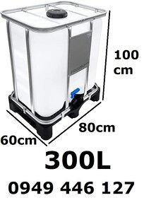 Predám potravinárske IBC kontajnery 300L 600L 800L - 10