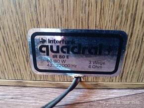 QUADRAL IR 80 E...60W RMS/ 4ohm - 10