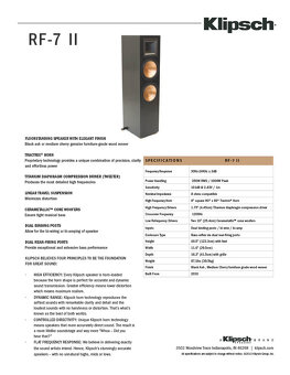 Klipsch RF-7 II (predám - vymením) - 10