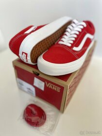 VANS Old Skool Pro - Red/White (Suede) - 10