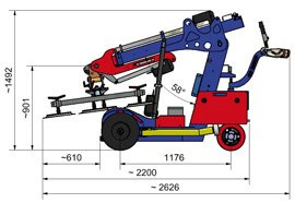 KS ROBOT 600 Off-Road elektrický manipulátor na montáž skiel - 10