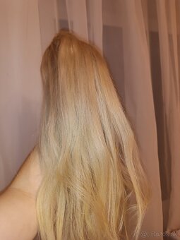 Clip in vlasy ľudské blond 48 cm - 10