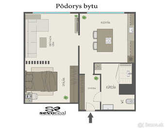 NOVÁ MODERNÁ REKONŠTRUKCIA / 1i byt BB / RADVAŇ / 40 m2 / - 10