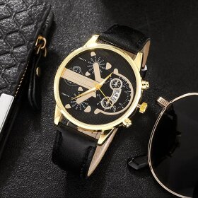 Zlaté pánske hodinky s náramkom/ pánske zlaté hodinky - 10