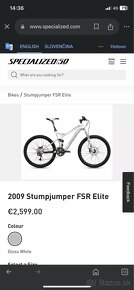 Horský bicykel Specialized Stumpjumper FSR elite - 10