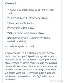 Autosedačka CYBEX Sirona M2 i-Size - 10