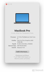 Macbook PRO 13, 16GB, 500GB, Baterie 100% - 10