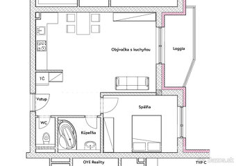 Na predaj moderné a úsporné 2-izbové tehlové byty s loggiou - 10