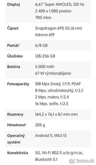 Predám úplne nový mobil POCO X4 PRO 5G žltý, 6 / 128 GB. - 10