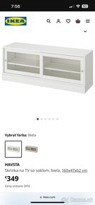 Vitrína + TV skrinka/stolík IKEA - 10