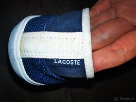 Lacoste/Textilné nasuvky, č. 39/bežný nosený stav. - 10