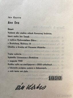 Martin Martinček Kolíska, Ján Smrek: Hostina, Hložník, Kant - 10