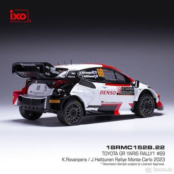 Modely Toyota GR Yaris Rally 1:18 IXO - 10