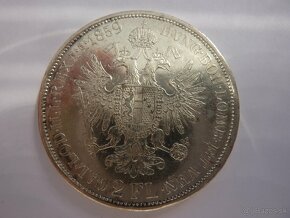 Vzácny 2 florin 1859 B v krásnom stave - 10