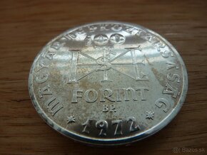 Strieborný 100 forint 1972 vo veľmi peknom zbierkovom stave - 10