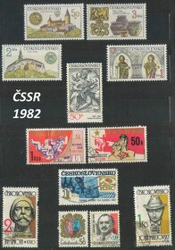 Poštové známky, filatelia: ČSSR 1974-1992 - 10