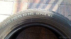 ZIMNÉ 215/55 R16 M+S  4 ks NOKIAN  a 2 ks FORTUNE cca 6-7 mm - 10