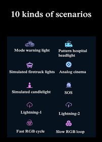 RGB svetelná tyč s RC - 10