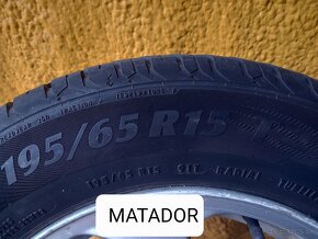 Predám elektróny+ letné pneumatiky 195/65 R15 T Golf4 - 10