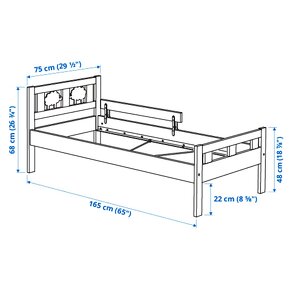 Posteľ detská ikea 2x, 165x75 - 10