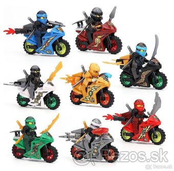 Figurky Ninjago - motorky (8ks) typ lego - nove - 10