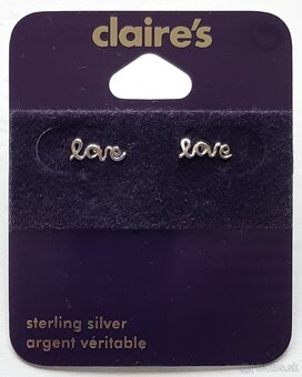 Strieborne nausnice - Claires - 10