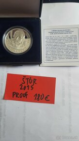 Slovenske strieborne proof mince 10 a 20 Euro - 10