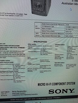 Predám Hi-Fi vežu do garáže SONY HCD-HP7 - 10