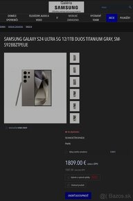 Predám nový Samsung Galaxy S24 Ultra 1TB Titanium Gray - 10