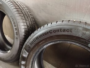 Predám 4ks zimných pneu Continental 215/60 R16 7.4mm - 10