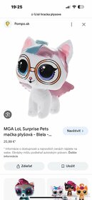MGA LoL Surprise Pets mačka plyšová - Biela - 10