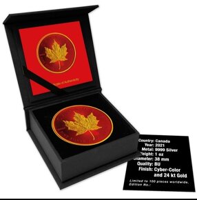 Strieborné mince Maple Leaf 100 ks svet - 10