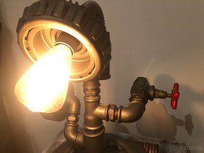 Industriálna lampa - steampunk - 10