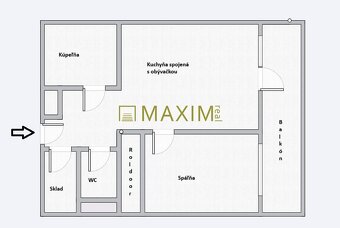 Ponúkame na prenájom 2 izbový byt  v centre Malaciek na Jile - 10