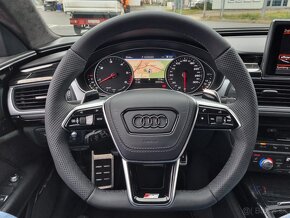 AUDI S volant A6 C8 A8 SQ8 Q8 kozeny zkoseny perforovany - 10