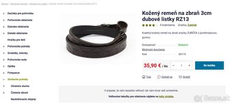 Predám nové kožené remene na pušku - 10