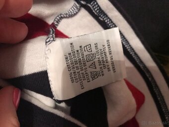 TOMMY HILFIGER originál damske pasikave tricko S/M - 10