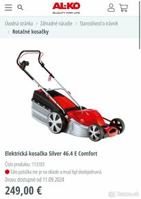 AL-KO kosačka 46,4 comfort elektrická zľava - 10