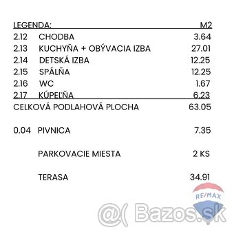 NA PREDAJ 3-izbový byt + KK + terasa + pivnica + 2 parkovaci - 10