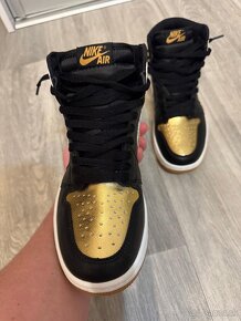 Jordan Nike 1 High Golden Black - 10