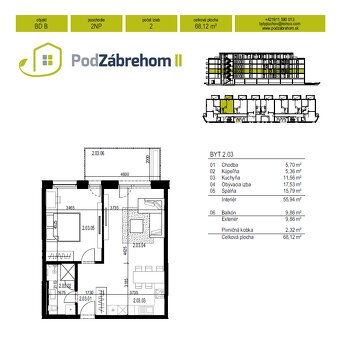 NOVOSTAVBA 2izbový byt + 2x parkovacie státie - 10