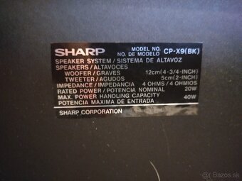 Sharp Cd-X9 Boombox, tape, tuner, AUX, cd - 10