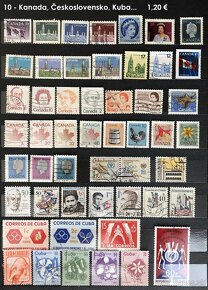poštové známky - svet mix - 10