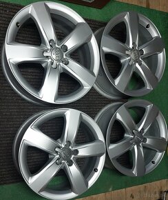 Predám disky Audi 5x112 R18 7,5J + pneu 225/45 r18 letné - 10