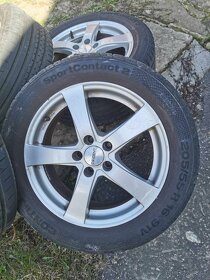 Letné Pneumatiky + disky alu Dezent TY 205/55 R16 5x110 - 10