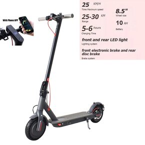 Mestská elektrická kolobežka 8.5“,350W,10Ah,30km/h,30km,13kg - 10