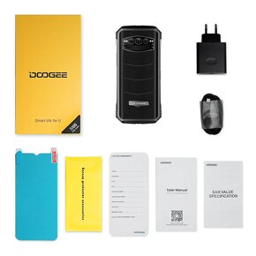 Brutálne Odolný DOOGEE S100 BLACK až 20GB/265GB 10.800mAh - 10