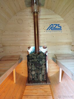 ZÁHRADNÁ SUDOVÁ SAUNA 240 cm DIY - 10